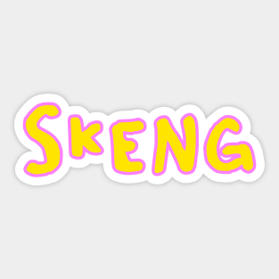 Skeng roadman design Sticker